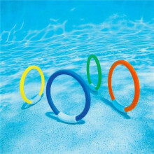 16 Pcs Underwater Swimming Pool Diving Rings, Diving Throw Torpedo Bandits Toys for Kids Gift Set. Training Dive Toys