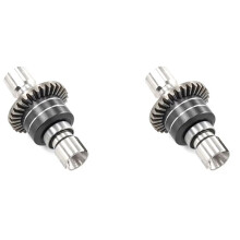 2X RC Car Upgrade 16420G Steel Disc Gear Front Rear Differential for MJX 1/14 1/16 RC Car Accessories Black