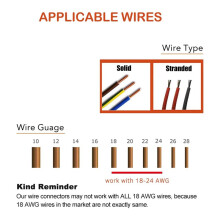 Kabelverbinder - Niederspannungs-T-Tap-Kabelverbinder, 3-Wege-Kabelverbinder, T-Typ, 2-Polig, LöTfrei, Passend für 24-20 AWG, 12Er-Pack
