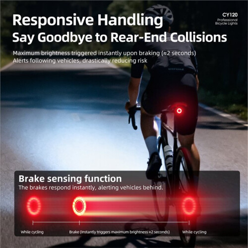 Advanced Bicycle Tail Light with  Brake Sensing 1