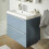 Countertop Wash Basin Sink Single Bowl Resin White Rectangular (W)80cm 5