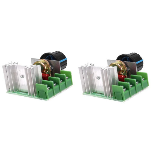 6 Pcs Speed Controller for AC Motor AC 220V 2000W Thyristor Motor Speed Control Adjustable Power Controller 1