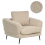 Beliani Armchair KJAER Boucle Light Beige 1