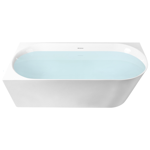 Beliani Corner Bath RENACA Right Hand 1700 x 790 mm White