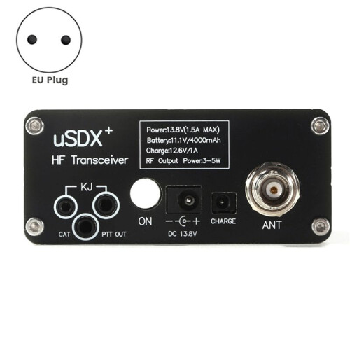 3X USDR USDX+ V2 8-Band SDR Transceiver  SSB QRP LCD with Display Speaker Microphone  Transceiver with EU Plug 1