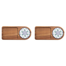 2X Plateau à Café, Assiette en Bois, Plateau de Petit-Déjeuner pour Servir des Aliments, Hôtellerie, Café, Service à Thé, Décoration de Table,