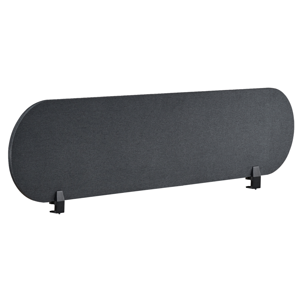 Photos - Other Furniture Beliani Desk Screen SPARKY 160 x 40 cm Dark Grey 