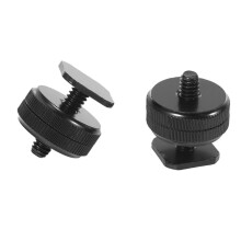 1/4 Inch-20 Hot Shoe Mount Adapter Tripod Screw to Flash Hot Shoe for DSLR Camera Rig(10 Packs)