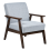 Beliani Armchair ASNES Fabric Grey 1