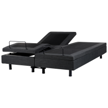 Adjustable Bed without Headboard Fabric DUKE 160 x 200 cm (EU King Size) Dark Grey