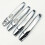 8PCS ABS Silver Chrome Outer Side Door Handle Cover Trim with  Hole for  Explorer 2011-2018 6