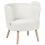 Beliani Armchair ODENZEN Boucle White 1
