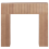Beliani Fireplace Mantel BUNBURY Light Brown 1