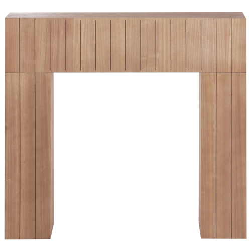 Beliani Fireplace Mantel BUNBURY Light Brown