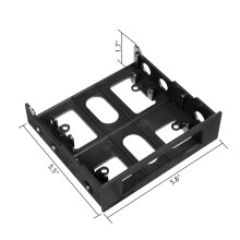 3.5 Inch To 5.25 Inch Floppy To Optical Drive Bay Mounting Bracket Converter for Front Panel USB Hub Floppy Harddisk Box