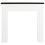 Beliani Fireplace Mantel BAUDIN White 1