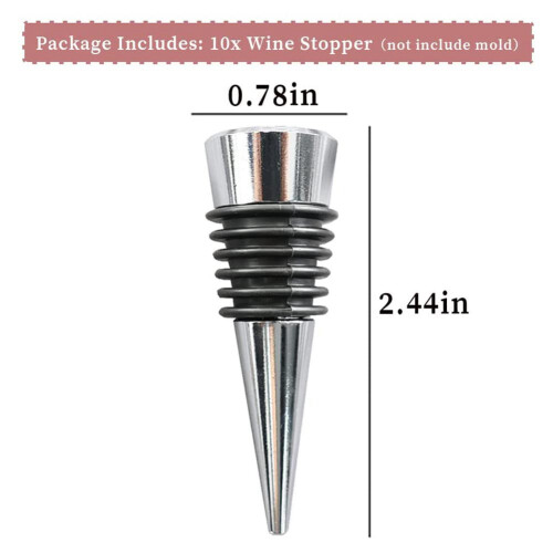 Lot de 10 Bouchons à Vin DéCoratifs RéUtilisables pour Bouteille de Vin 1