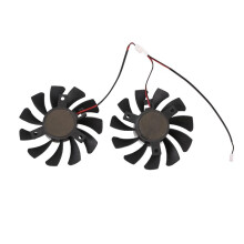 75Mm 2Pin GTX1050Ti GPU Koeler DUBBELE Ventilator voor MSI Geforce GTX 1050Ti GTX-1050-Ti-4GT-OC Grafische Kaart Koeling