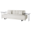 Beliani Sofa 3 Seater SOKNA Fabric Light Beige with Tables 1