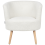 Beliani Armchair ODENZEN Boucle White 5