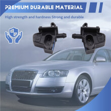 1Pair 4B0955987 4B0955988 Windshield Washer Nozzle Jet with Heating for A6 1999-2005 Windscreen Cleaning Water Jet