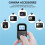 Telecomando per  Hero 10 9 8 Max con Supporto per Stick e Telecomando  Compatibile con  da Polso per  10 3