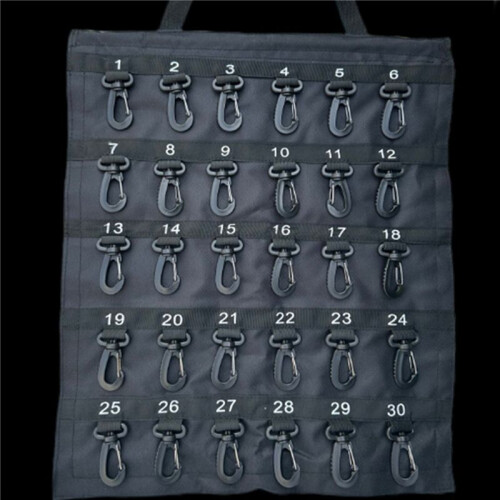 2X Versatile Roll- Key Storage Box, Portable Storage Box, Holds 40 Keys, Security Hook, Safetys Hook Bag 2