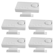 5X Capteur D'Ouverture de Porte Sans Fil Temporisation Alarme de Porte Capteur de Porte Porte et Fenêtre Alarme de Sécurité Sécurité à Domicile
