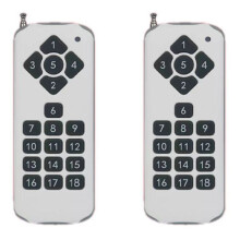 2X 433MHz 18 CH Button EV1527 Remote Control RF Transmitter Wireless Controller for Home Garage Door Opener