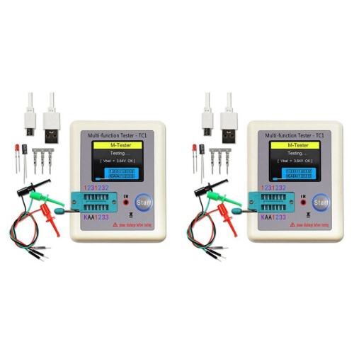 2X -TC1 TC1 Display Multifunctional TFT Backlight Transistor Tester for Diode Triode Capacitor Resistor Transistor