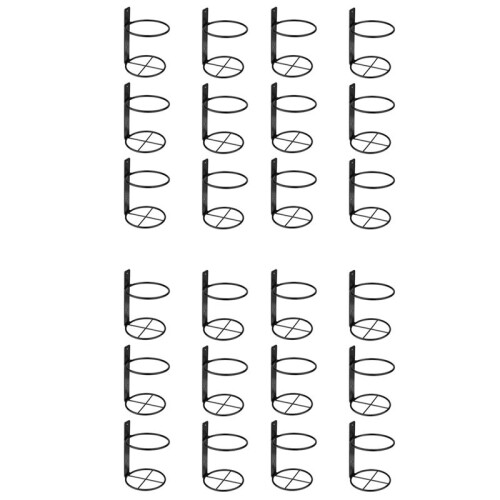 Wine Wall Holder, 24 Pack Wall Mounted Wine Rack, Metal Wine Bottle Display Holder