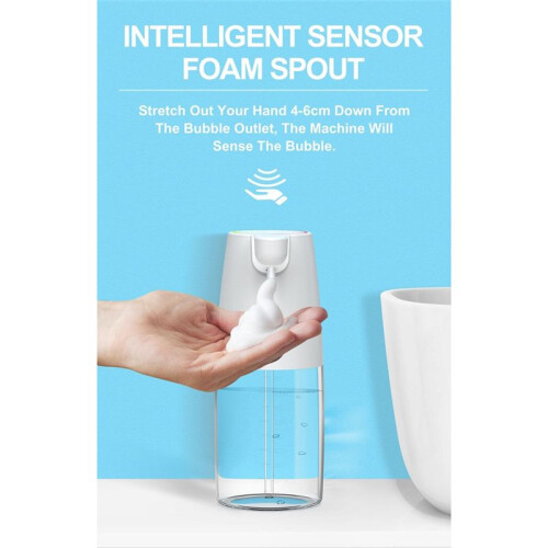 450ml Automatic Soap Dispenser Infrared Sensor Type-C Charging Touchless  Liquid Soap Dispenser Gel 2