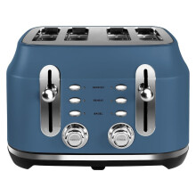 Rangemaster Classic 4 Slice Toaster – Stone Blue Wide Slots & Varia RMCL4S304SB