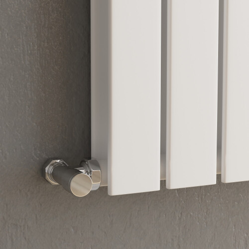 Riace White Vertical Flat Designer Radiator 1600x272mm Double Panel VD4-1600-WCF 1