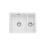 Rangemaster Rangemaster Rustique 1.5 Bowl Inset / Undermount White Ceramic Kitche CRUB3315WH 2