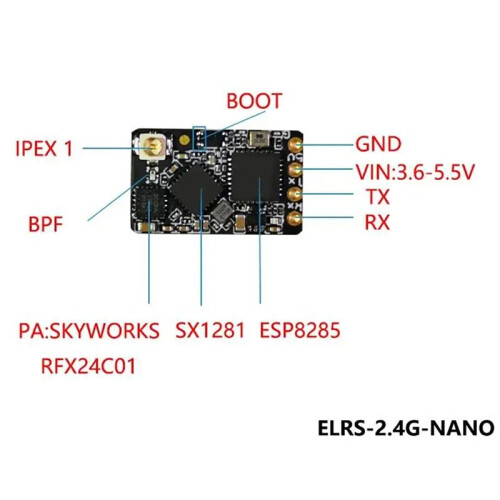 2X ELRS  2.4G Receiver ExpressLRS Long Range Receiver for RC FPV Traversing Drones Parts 2
