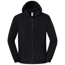 (4XL, Black) Fruit of the Loom Unisex Adult Iconic Premium Full Zip Hoodie