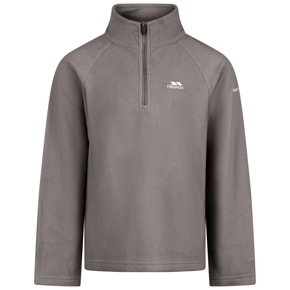 Trespass Kids Half Zip Fleece Uliston Grey 11/12 - Image 3