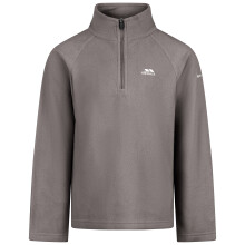 (5/6, Storm Grey) Trespass Kids Half Zip Fleece - Uliston