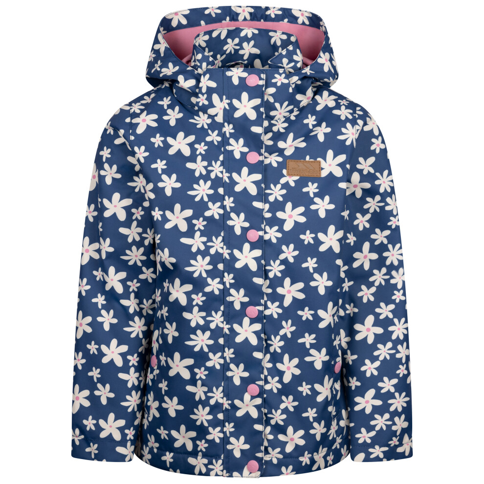 Trespass (7-8 Years, Bluetone) Girls Jacket Water Resistant Drippy - Image 3
