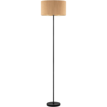 Lampadaire Scandinave en Velours Côtelé Moderne E27 Marron 165 cm — luminaire salon, eclairage chambre, lampe sur pied