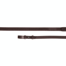 (54in x 0.63in, Havana) Aviemore Eventa Leather Horse Rubber Reins