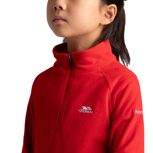 Trespass (11/12, Red) Trespass Kids Half Zip Fleece - Uliston 2