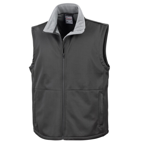 Result (2XL, Black) Result Mens Core Soft Shell Bodywarmer Jacket