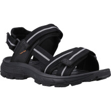 (13 UK, Black/Grey/Orange) Hi-Tec Mens Sierra Sandals