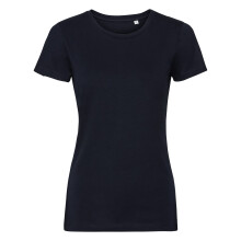 (XS, French Navy) Russell Womens/Ladies Authentic Pure Organic Tee