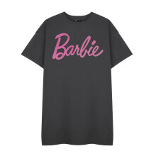 (L, Grey) Barbie Womens/Ladies Logo T-Shirt Dress