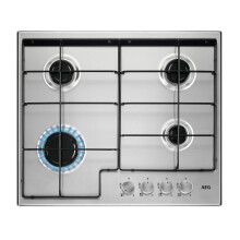 AEG 60cm 4 Burner Gas Hob - Stainless Steel HGX6400SM