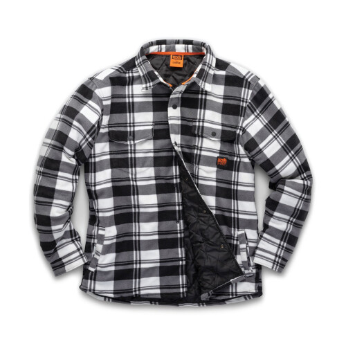 Scruffs (L, Black/White) Scruffs Mens Checked Padded Shirt