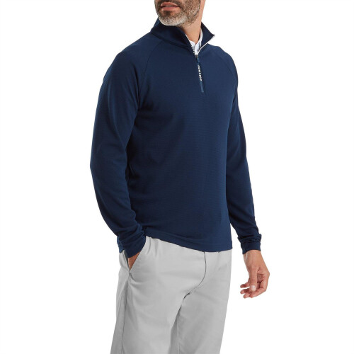Footjoy (XL, Blue) FootJoy Mens Wordmark Golf Midlayer 2